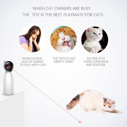 Kreativ LED-laserleksak för katt